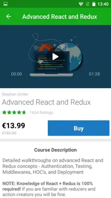 Udemy android App screenshot 1