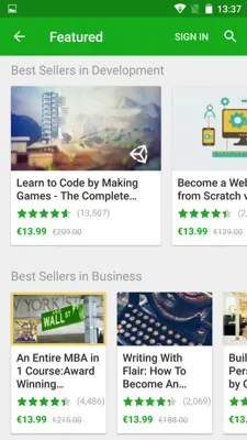 Udemy android App screenshot 4