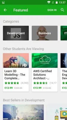 Udemy android App screenshot 5